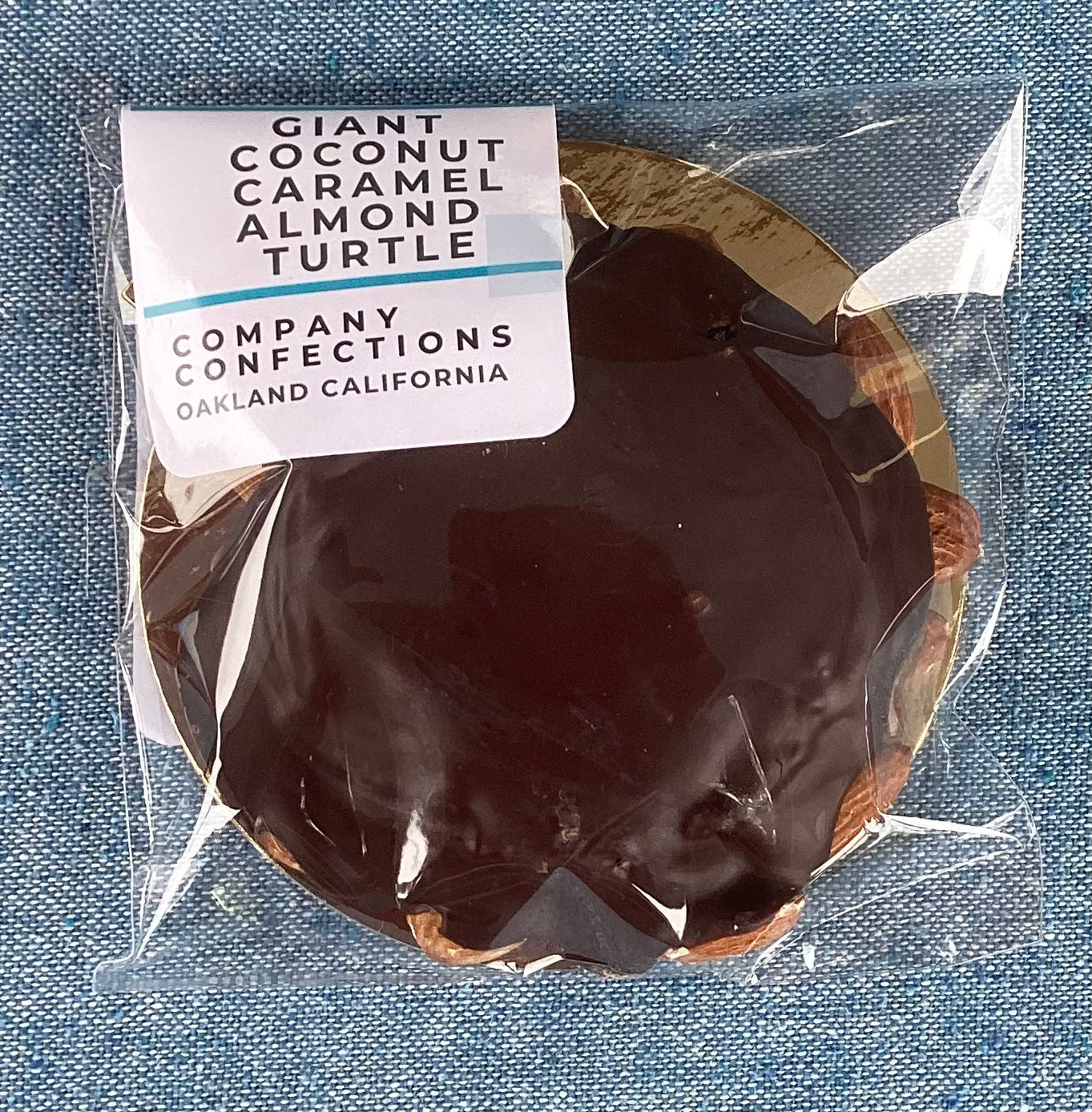 Giant Coconut Caramel Almond Turtle